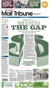 Gatehouse newspapers big front page illustration